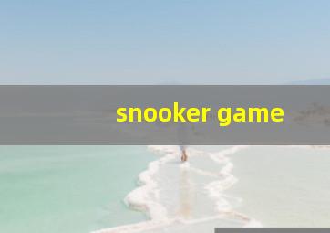 snooker game